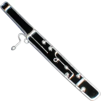 Hand Leaded Stained Glass Bassoon
