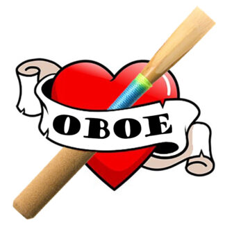 Temporary Oboe Tattoos - Pack of Five