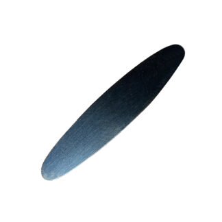 Flat Blued Steel Oboe Plaque Rounded