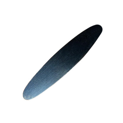 Flat Blued Steel Oboe Plaque Rounded