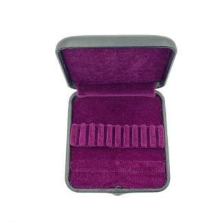 Italian Leather Case for 10 Oboe and EH Reeds - Burgundy