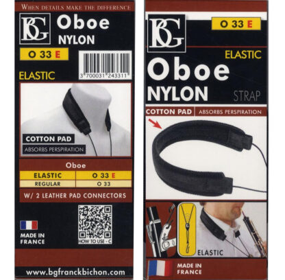 Cordura and Elastic Neck Strap for Oboe by BG (O33E) - Image 2
