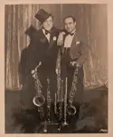double reed specialist Charles Ponte with Ted Lewis 1950s